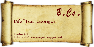 Bölcs Csongor névjegykártya